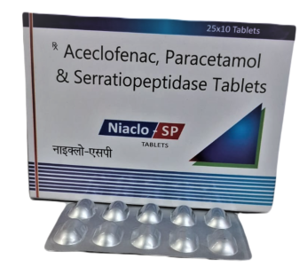 Aceclofenac, Paracetamol & Serratiopeptidase Tablet